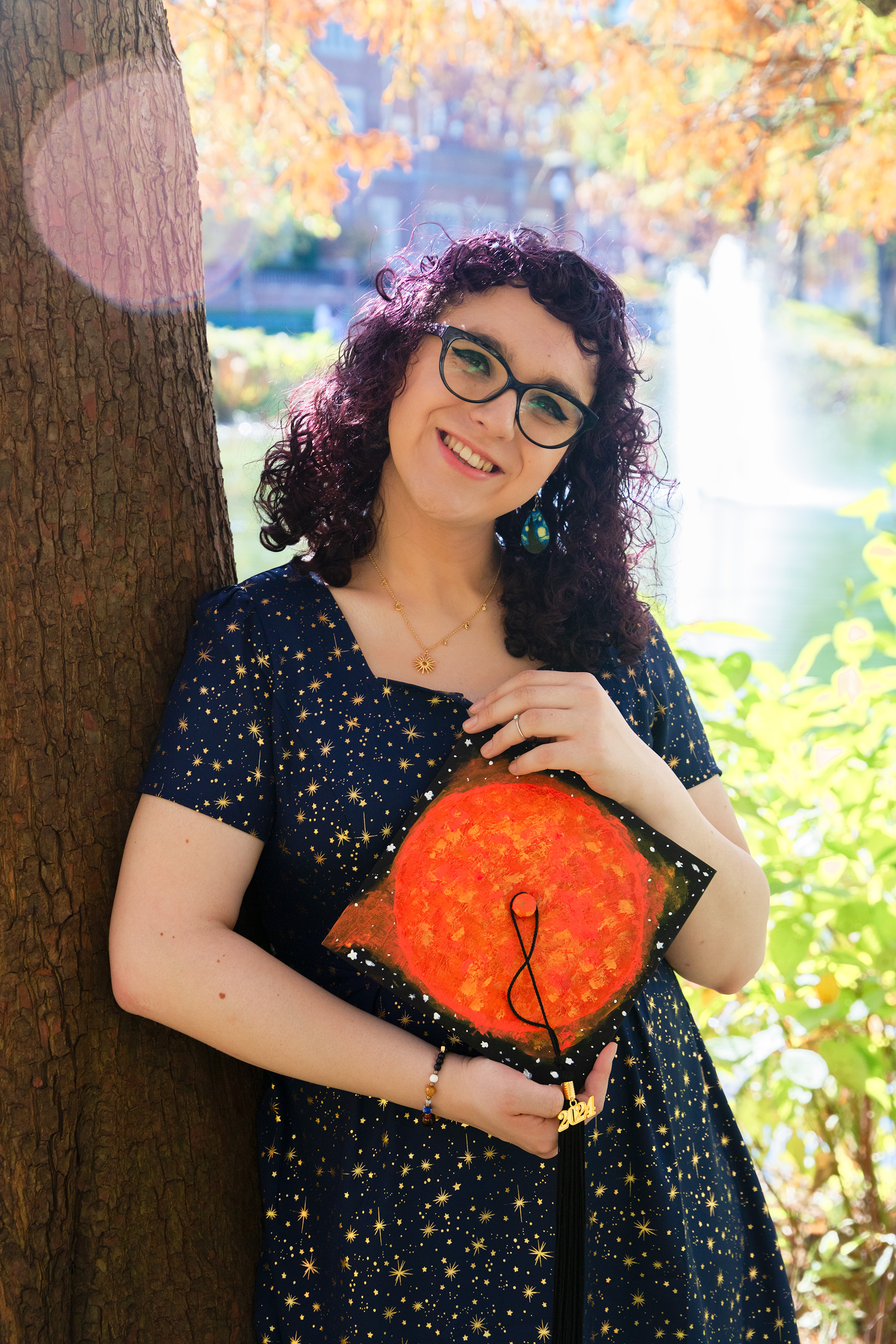 Master's graduation photo